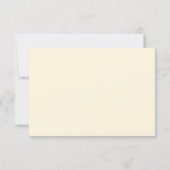 Blumengartendekoration RSVP Karte (Rückseite)