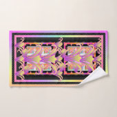Blumengartendesign Badhandtuch Set (Handtuch)