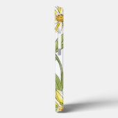 Blumengartendesign mit weißem Hintergrund Case-Mate iPhone Hülle (Rückseite / Links)