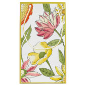 Blumengartendesign mit weißem Hintergrund Kleine Geschenktüte (Rückseite)