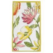 Blumengartendesign mit weißem Hintergrund Kleine Geschenktüte (Vorderseite)