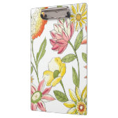 Blumengartendesign mit weißem Hintergrund Klemmbrett (Links)