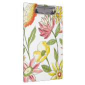 Blumengartendesign mit weißem Hintergrund Klemmbrett (Rechts)