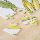 Blumengartendesign mit weißem Hintergrund Puzzle (Seite)