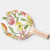 Blumengartendesign mit weißem Hintergrund Tischtennis Schläger (Seitenansicht)