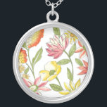 Blumengartendesign mit weißem Hintergrund Versilberte Kette<br><div class="desc">Dieses Blumengarten-Design mit auffallend hellen Farbtönen und einem hellen,  hellen Hintergrund macht die Blume noch interessanter. Ein phantastisches Bild,  das jedem Zimmer Farbe und Schönheit verleihen kann. Kaufen Sie es für sich selbst,  oder geben Sie es einem Lieben als Geschenk!</div>