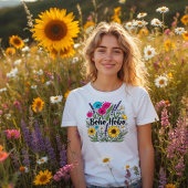 Blumengartendesign von Boho Hobo Tri-Blend Shirt