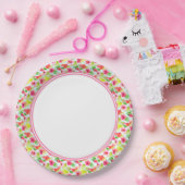 Blumengartengrenze Pappteller (Party)