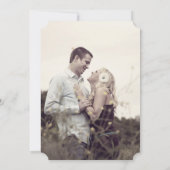 Blumengartenhandschrift speichert die Datumskarten Save The Date (Rückseite)