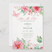 Blumengartenhochzeit Save The Date (Vorderseite)