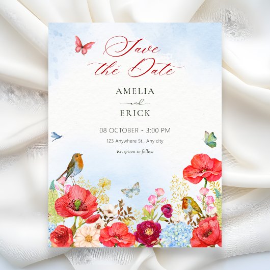 Blumengartenhochzeit Save The Date