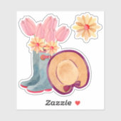 Blumengartenkleber Aufkleber (Blatt)