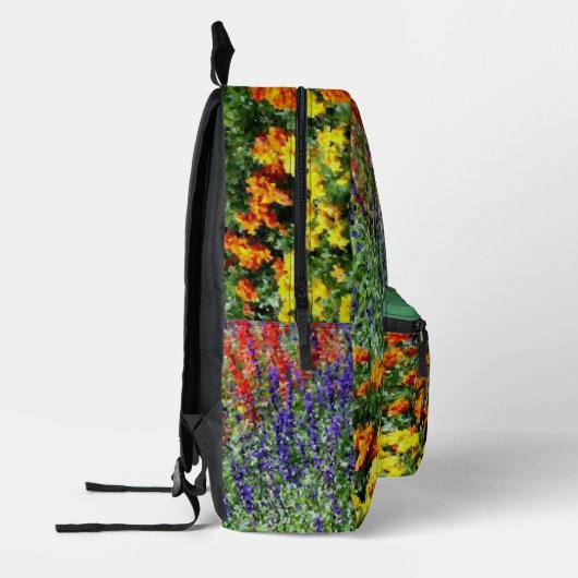 Blumengartenmalerei Personalisiert Bedruckter Rucksack (Links)