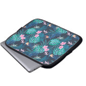 Blumengartenmuster Laptopschutzhülle (Vorne Knopf)