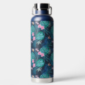 Blumengartenmuster Trinkflasche (Rückseite)