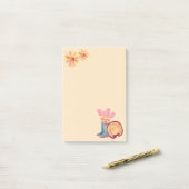 Blumengartennotizen Post-it Klebezettel (Auf Schreibtisch)