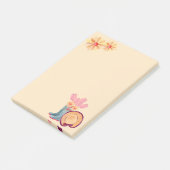 Blumengartennotizen Post-it Klebezettel (angewinkelt)