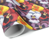 Blumengartenpapier "Pansy #2" Geschenkpapier (Rolleneckpunkt)