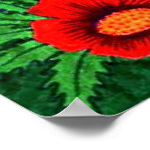 Blumengartenposter Poster (Ecke)