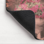 Blumengartenstuhl Vintag Schwarz-Weiß Mousepad (Ecke)