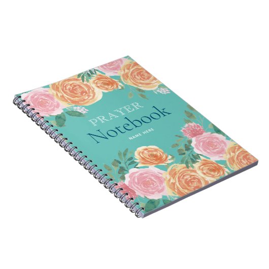 Blumengebet-Notebook Notizblock (Rechte Seite)