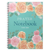 Blumengebet-Notebook Notizblock (Vorderseite)