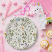 Blumengebirge im Sommer Wildblumen und Kraut Pappteller (Party)