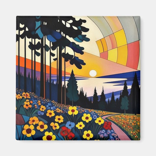 Blumengebirge Magnet (Vorne)