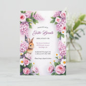 Blumengebirge Ostern Brunch Einladung (Stehend Vorderseite)