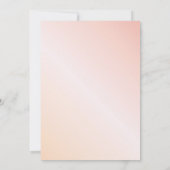 Blumengebirge Rose Gold Glitzer zwei Personen Einladung (Rückseite)