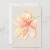 Blumengebirge Sommerorange Brautparty Einladung (Rückseite)