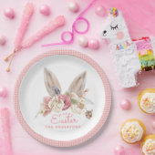 Blumengeblasene Ohren Osterpapier Teller (Party)