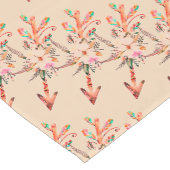 Blumengebogene kurze Tischläufer (Ecke)