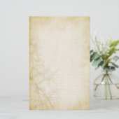 Blumengebundenes Liniennotizpapier Briefpapier (Stehend Vorderseite)