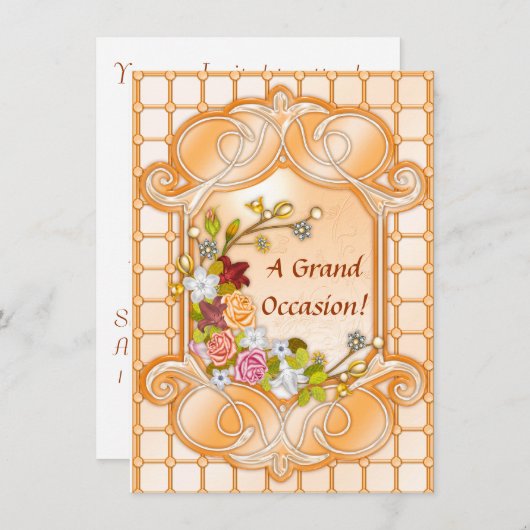 Blumengeburt Ankündigungen (Vorne/Hinten)