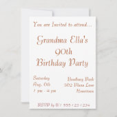 Blumengeburt Ankündigungen (Rückseite)