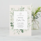 Blumengeburt Einladung (Stehend Vorderseite)