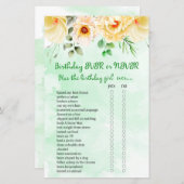 Blumengeburt für immer oder nie (Vorne/Hinten)