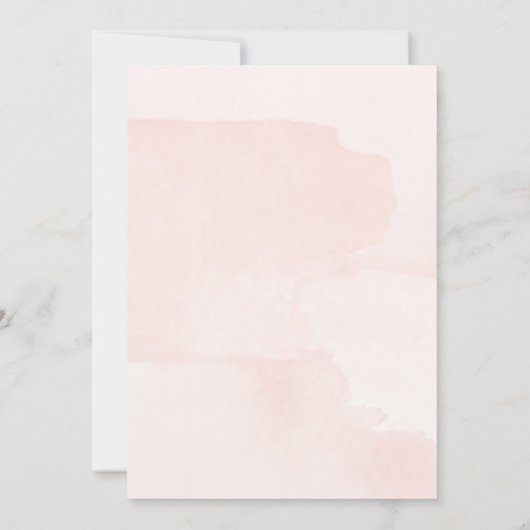 Blumengeburt in jedem Alter Terrakotta Foto Einladung (Rückseite)