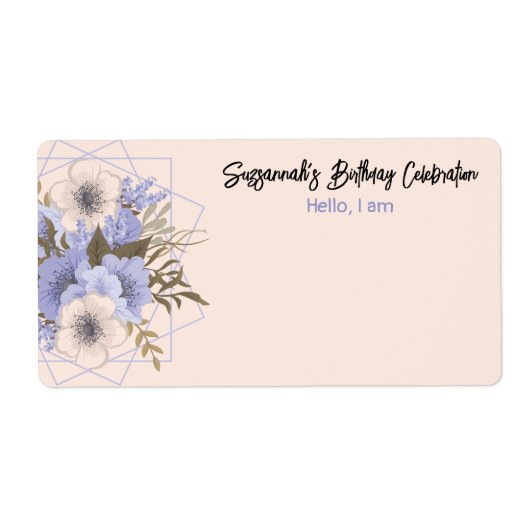 Blumengeburt Peach Violet Fünf Petal Wilde Rose (Vorne)