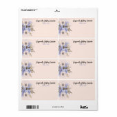 Blumengeburt Peach Violet Fünf Petal Wilde Rose (Vorne)