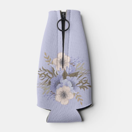 Blumengeburt Peach Violet Fünf Petal Wilde Rose Flaschenkühler (Rückseite)