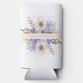 Blumengeburt Peach Violet Fünf Petal Wilde Rose Selters Dosenkühler (Rückseite)