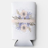 Blumengeburt Peach Violet Fünf Petal Wilde Rose Selters Dosenkühler (Vorderseite)