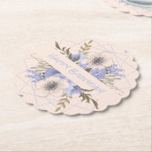 Blumengeburt Peach Violet Fünf Petal Wilde Rose Untersetzer (angewinkelt)