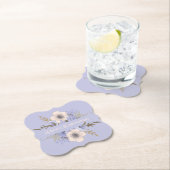 Blumengeburt Peach Violet Fünf Petal Wilde Rose Untersetzer (Vor Ort)