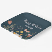 Blumengeburt Wildblume Pappteller (Gewinkelt)