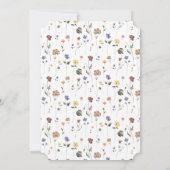 Blumengeburt Wildblume | Ticket Einladung (Rückseite)