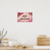 Blumengeburtposter Poster (Küche)