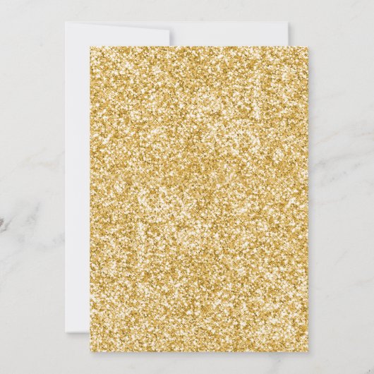 Blumengeburtstag Einladung Girl Pink Gold Rose (Rückseite)